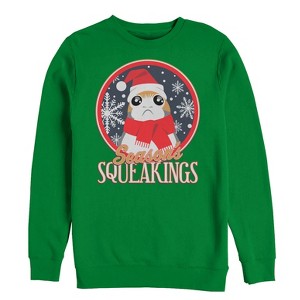Men's Star Wars The Last Jedi Season Squeakings Porg Sweatshirt - 1 of 3