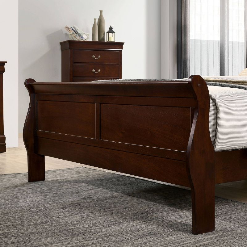 Sliver Sleigh Panel Bed - HOMES: Inside + Out, 5 of 8