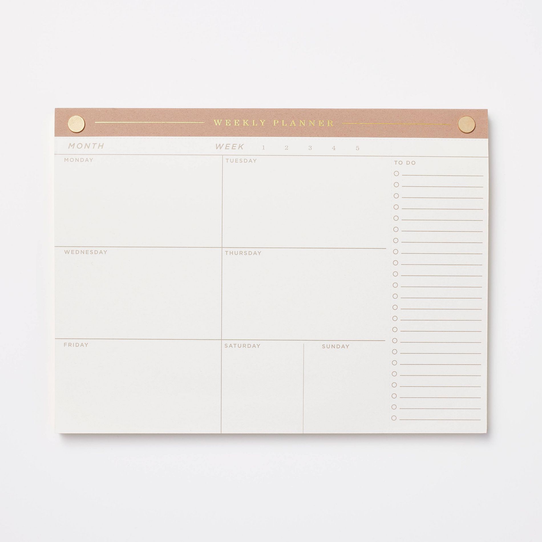 52 Page Special Rule Weekly Tear Off Planner 10" x 7.5" Mauve - Threshold™: Journal, Notebook, Office Supplies, Stationery