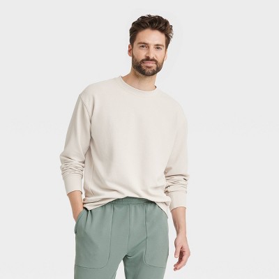 Men's Long Sleeve Seamless Sweater - All In Motion™ Cream L : Target