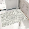 Vintage Distressed Medallion Rug, Washable, Non-Slip Boho Floral Carpet for Living Room, Bedroom, Dining Room - 3 of 4
