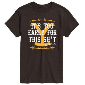 Men's - Yellowstone - Its Too Early For This Rip Wheeler Short Sleeve Graphic T-Shirt - 1 of 4