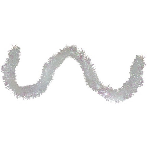 Northlight 9' x 10 Icy White Iridescent Spruce Artificial Christmas  Garland - Unlit