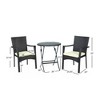 Sapphtopaz Outdoor Patio Furniture Set Lounge Patio Chairs with Round Table for Backyard, Terrace, Garden - 4 of 4