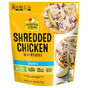 Foster Farms Shredded Chicken Breast with Rib Meat - Frozen - 20oz - 1 of 3