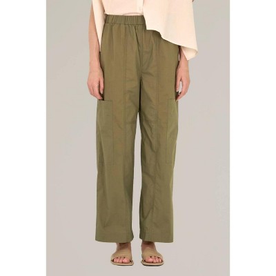 Women's Cotton Pull-On Cargo Pants - GRADE & GATHER
