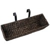 vidaXL Railing Balcony Deck Planter with Inner Pots, 2 pcs Water Hyacinth - 4 of 4