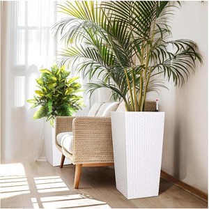 AcekoolPlanters - Self-Watering with Rattan Design for Indoor/Outdoor - 1 of 4