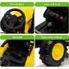 12V Kids Ride-On Tractor with Remote Control, Detachable Trailer, 35W Dual Motors, 3 Speed, 7 LED Lights, Durable Electric Farm Truck Toy - 4 of 4