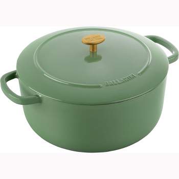 Goodful 4.5qt Cast Aluminum, Ceramic Dutch Oven With Lid, Side Handles And  Silicone Grip : Target