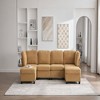 Resenkos U-Shaped 6-Seat Sectional, Configurable Modular Couch with Chaise and Storage Ottoman, - 2 of 4