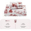 TackView Christmas Quilt Set, Reversible Printed 3 Pieces Quilts Coverlet Bed Set Holiday Decorative Bedding, 1 Quilt and 2 Pillow Shams - 3 of 4