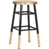 Emery Dipped Gold Leaf Counter Stool  - Safavieh - 3 of 4