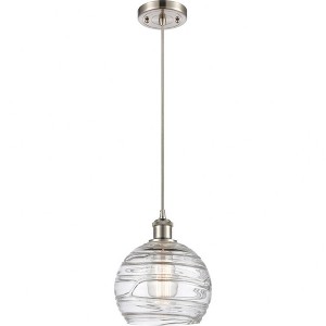 Ballston - 1 Light Athens Deco Swirl Mini Pendant In IndustrialStyle-10 Inches Tall and 8 Inches Wide - 1 of 1