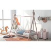 Twin Size Metal Floor Play House Bed with Slat for Kids - 3 of 4