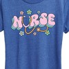 Women's - Instant Message - Nurse Flowers Short Sleeve Graphic T-Shirt - 2 of 4