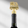 Unique Bargains Textured Christmas Tree Bottle Stopper Zinc Alloy TPR Gold Tone Black 1 Pc - 2 of 3