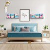 INFURNIC Utility Storage Shelves Set of 6 Foldable Collapsible Storage Box with Handles, Colorful Cube Storage Bins, Blue, 10.5"*10.5"*11" - 4 of 4