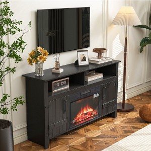 NicBex TV Stand for 60 Inch TV with Storage Space,TV Entertainment Center with 23 Inch Electric Fireplace,TV Console Table for Living Room - 1 of 4