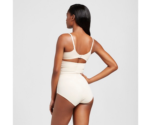 Maidenform Self Expressions Women's Firm Foundations High Waist Brief - Beige XXL