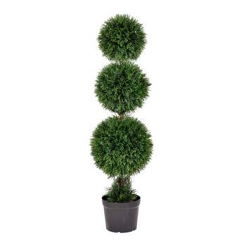 Vickerman Artificial Cedar Ball Topiary In Pot UV