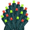 Novelty Lights 17 Feet 50 LED Christmas Mini Light String on Green Wire, 5mm Wide Angle Bulbs, Connectable, Indoor/Outdoor Decor, UL Listed - 4 of 4