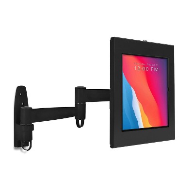 Mount-It! Anti-Theft Tablet Kiosk Full Motion Wall Mount Compatible with iPad 10, 9, 8, iPad Pro 10.5, iPad Air 10.5 | Locking Kiosk for iPad | Black