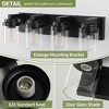 AndMakers 24.1 in. 4-Light Matte Black Wall Sconce with Clear Glass Shade - 2 of 4