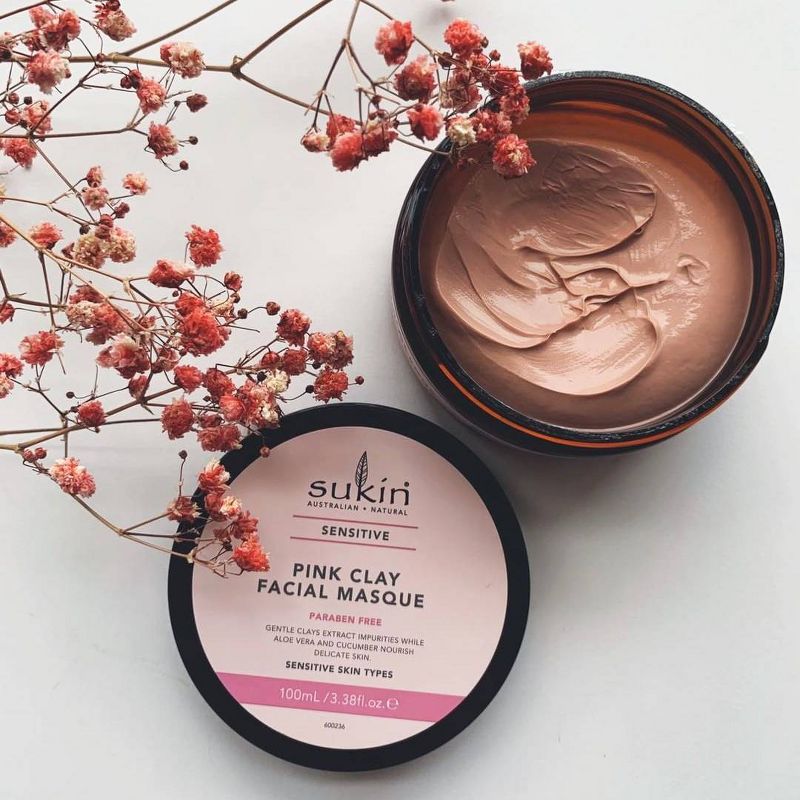 Sukin Sensitive Pink Clay Facial Masque - 3.38 fl oz, 3 of 8
