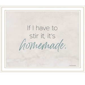 HomeRoots It's Homemade White Framed Print Wall Art - 1 of 3