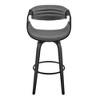 30" Arya Swivel Counter Height Barstool with Faux Leather - Armen Living - 2 of 4