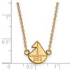 Black Bow Jewelry 14k Yellow Gold Plated Sterling Silver Sigma Sigma Sigma Greek Life Necklace 18 Inch - 2 of 4