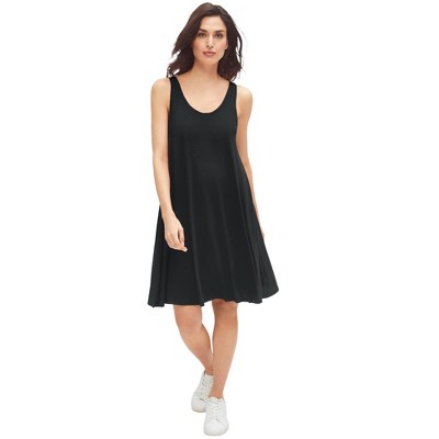ellos Plus Size Crossover Back Tank Dress