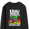 Men's - Marvel - Hulk Battles the Inhumans Long Sleeve Graphic T-Shirt - 2 of 4