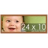 PosterPalooza | Panoramic Modernist Brown Picture Frame - UV Acrylic, Foam Board Backing, Hanging Hardware - 2 of 4