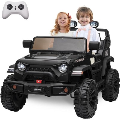 White 2-Seater Kids Ride on Car - 24v Electric Vehicle with 2.4g Parent Remote, 4 & 2x200w Motors | 20" Wide Adjustable Seat, LED Lights, Bluetooth |