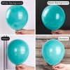 PartyWoo Balloons Teal Turquoise Aqua Dark 12 Inch 50 pcs - 2 of 4
