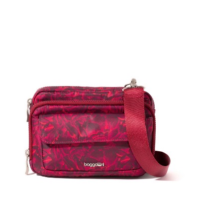 baggallini Women's Modern Double Zip Crossbody Bag