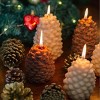 JDICTION Christmas Pinecone Silicone Mold 3D Candle Soap Resin Concrete Mold for DIY Crafts, Autumn Winter Table Home Decor, 1pc - 2 of 4