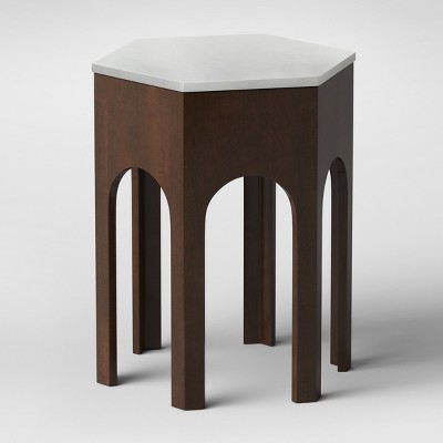 target wood end table