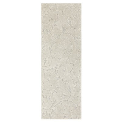 Shag Area Rug Floral Shaggy Rug Soft Thick Solid Carpet Boho Plush Fluffy High-Low Pile Rug, 2x6