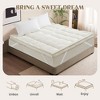 Puredown 100% Organic Cotton Mattress Topper Pillow Top Feather Bed - 2 of 4