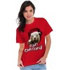 Funny Christmas Santa Bear Pun Graphic T Shirt Men or Women Brisco Brands - 4 of 4