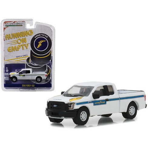 2016 Ford F 150 Pickup Truck Goodyear Tire Service White With Blue Stripes 164 Diecast Model Car By Greenlight