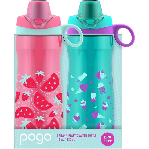 Details about   Pogo Tritan Plastic Water Bottle set of 2 Pink Unicorn BPA Free 18 oz New 