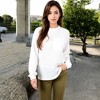 Anna-Kaci Women's Long Sleeve Waffle Knit Top with Front Pocket Detail - 4 of 4