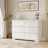 Modern 6 Drawer Dresser, Simply Modern Chest of Drawers, 6 Drawer Dressers for Clothes Storage for Bedroom, Wood Storage Double Dresser for Bedroom - 3 of 4
