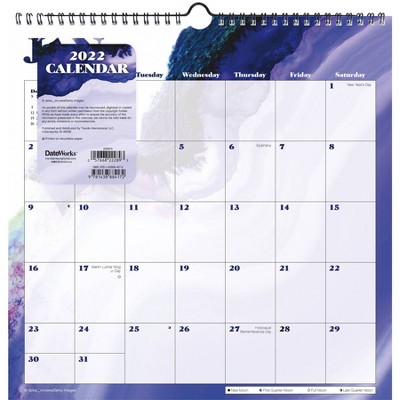 2022 Wall Calendar Agate - Trends International Inc