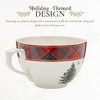 Spode Tartan Christmas Jumbo Mug - 20oz Porcelain Oversized Holiday Coffee Cup with Handle, Dishwasher & Microwave Safe - Plaid Ceramic Mug - 3 of 4