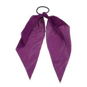 Unique Bargains Fashion Solid Triangle Ribbon Hair Elastic Band 1 Pc - 1 of 4